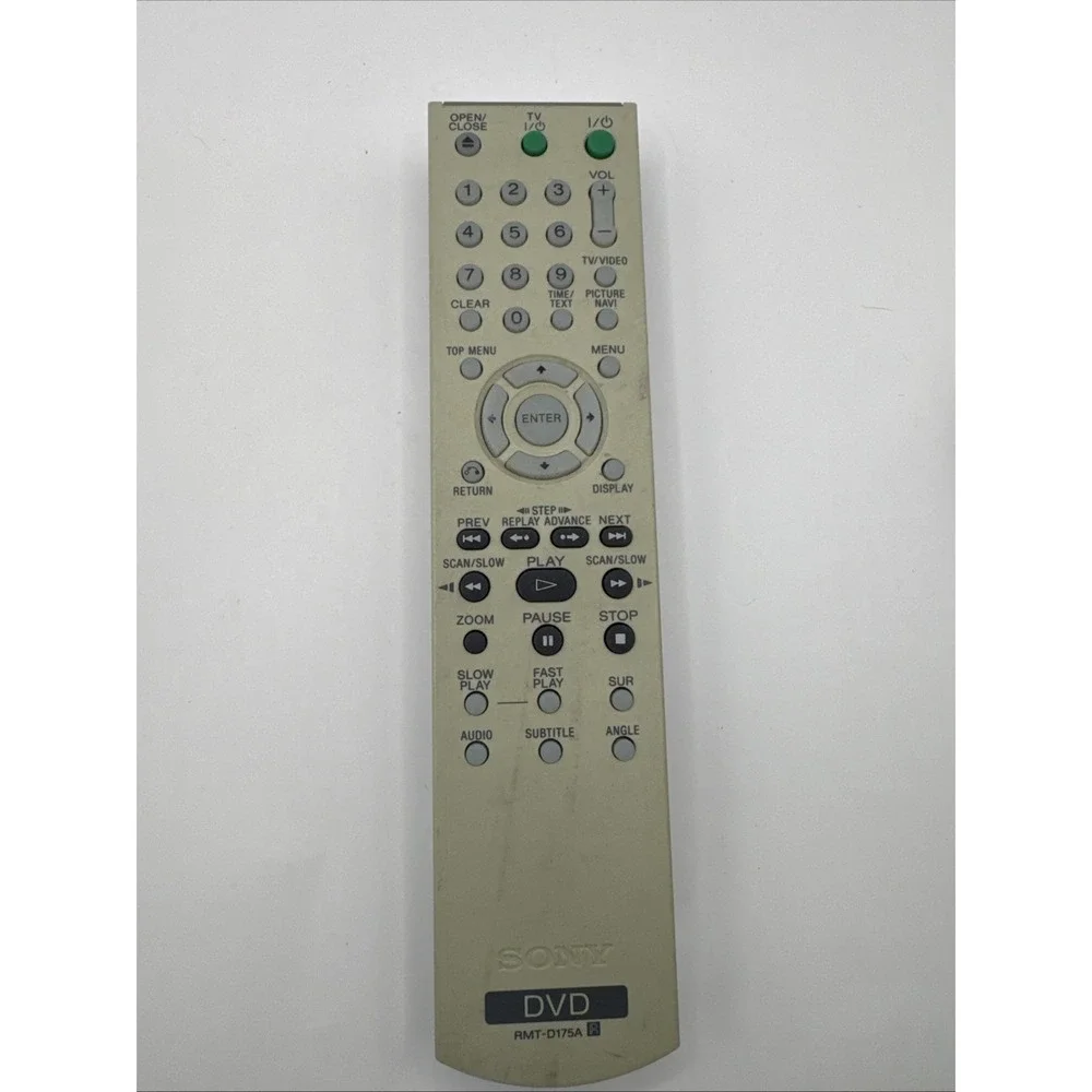 Sony RMT-D175A DVD Player Remote Control Genuine OEM Original - Tested, Works